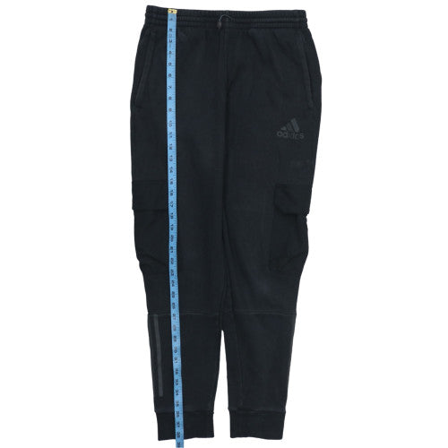 adidas Men's Black Jogger Fleece Activewear Trousers M