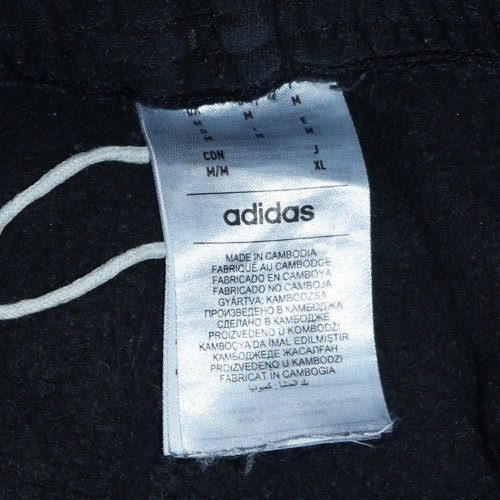 adidas Men's Black Jogger Fleece Activewear Trousers M