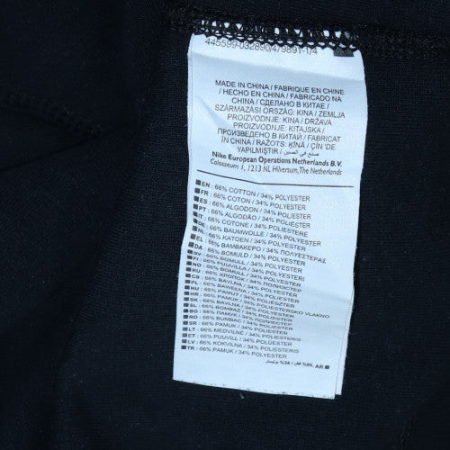 Nike Men’s Black 2XL Pullover Fleece Sweatshirt Crew Neck Regular Fit