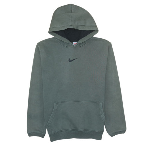 Nike Men's Green Pullover Hoodie L Regular Fit Fleece Sportswear