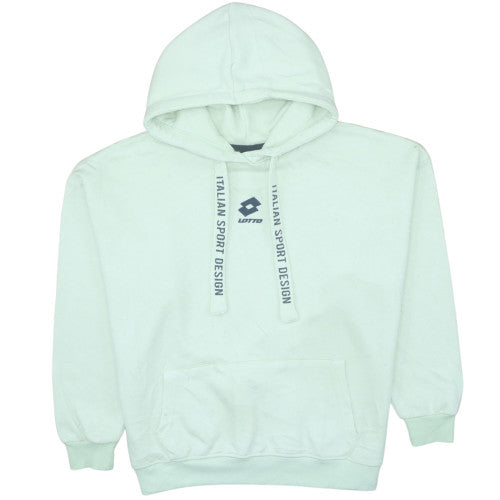 Lotto Men's White Pullover Hoodie S Fleece Sportswear