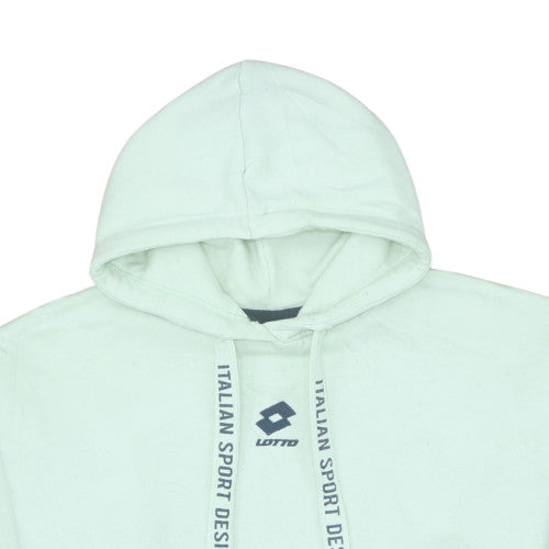 Lotto Men's White Pullover Hoodie S Fleece Sportswear