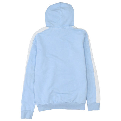 Puma Women Sky Blue Pullover Hoodie Medium Cotton Blend Athletic