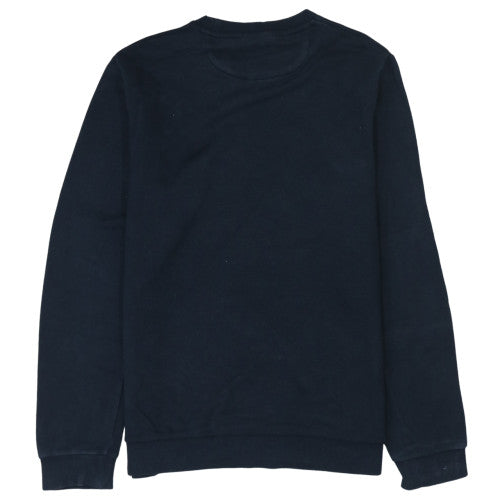 DKNY Men's Blue Logo Sweatshirt M Regular Fit Crew Neck