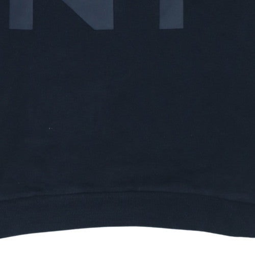 DKNY Men's Blue Logo Sweatshirt M Regular Fit Crew Neck
