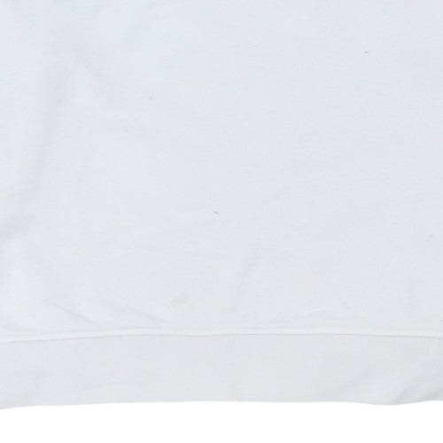 Tommy Hilfiger Mens White Embroidered Logo Sweatshirt M Pullover