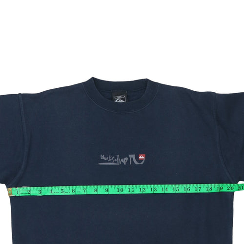 Quiksilver Boys Navy Blue Graphic Sweatshirt Size 14 Years Cotton Blend