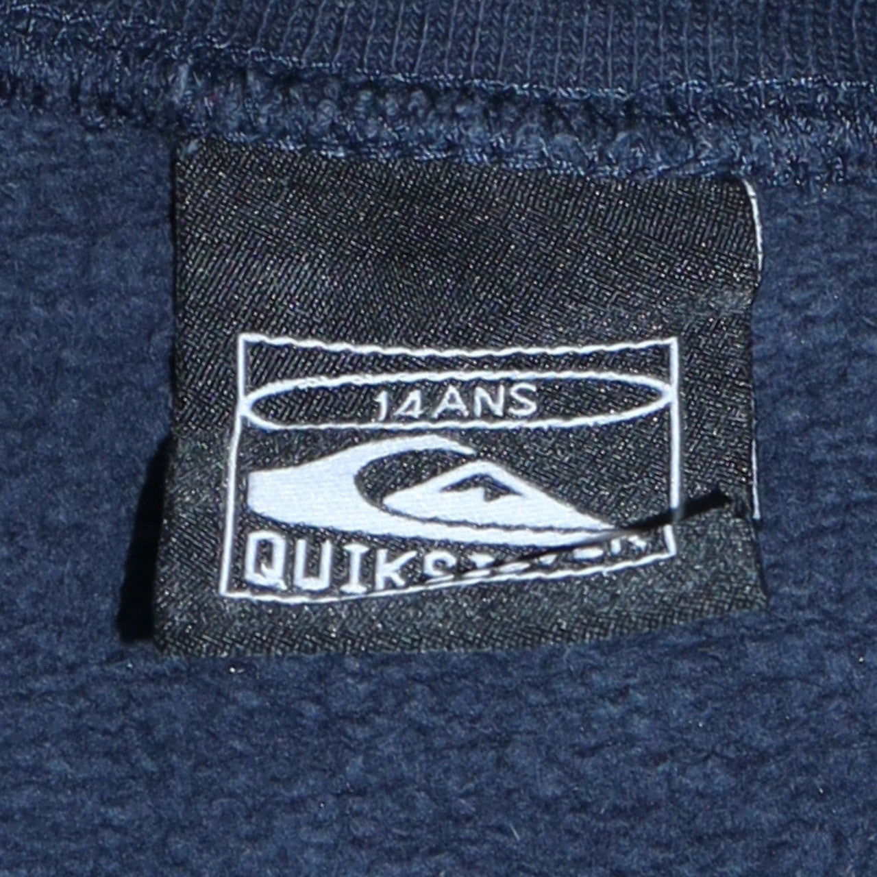 Quiksilver Boys Navy Blue Graphic Sweatshirt Size 14 Years Cotton Blend