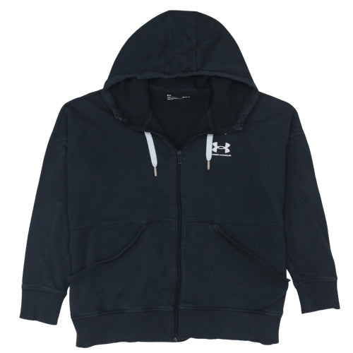 Under Armour Men's Black Full Zip Hoodie Size L Relaxed Fit