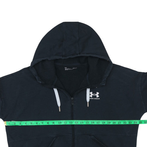 Under Armour Men's Black Full Zip Hoodie Size L Relaxed Fit