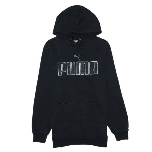Puma Men's Black Pullover Hoodie Sweatshirt Size S Regular Fit