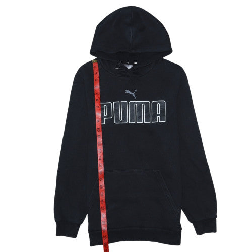 Puma Men's Black Pullover Hoodie Sweatshirt Size S Regular Fit
