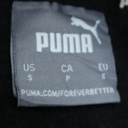 Puma Men's Black Pullover Hoodie Sweatshirt Size S Regular Fit