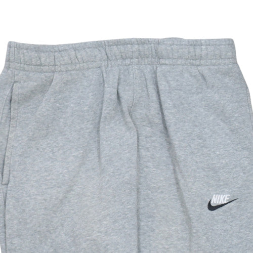 Nike Men's Grey Jogger Sweatpants M Regular Fit Fleece Activewear