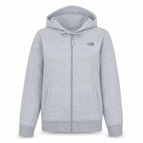 The North Face Womens Grey Small Full Zip Hoodie Cotton Blend