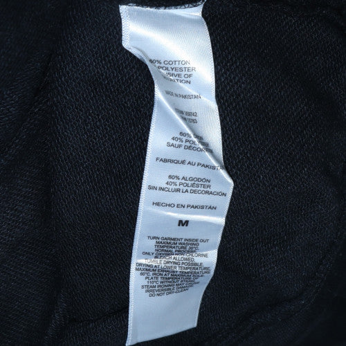 Champion Men's Black Embroidered Logo Pullover Hoodie Size M