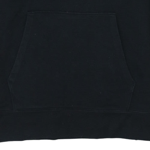 Champion Men's Black Embroidered Logo Pullover Hoodie Size M