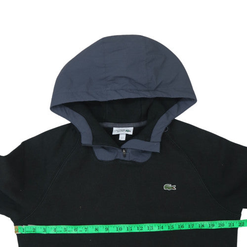 Lacoste Men’s Black Pullover Hoodie L Sports Logo Hooded Sweatshirt
