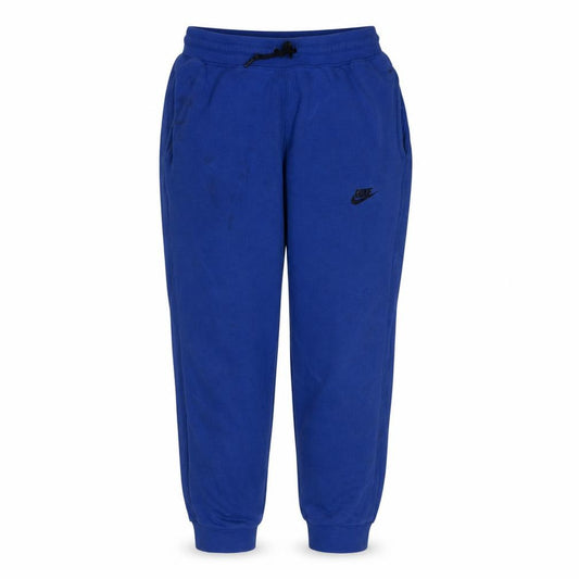Front view of Nike Men's Blue Jogger Trousers, size S, Cotton Tapered Fit