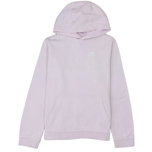 Nike Womens Pink Hoodie XL Pullover Cotton Blend Standard Fit