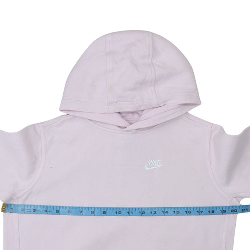 Nike Womens Pink Hoodie XL Pullover Cotton Blend Standard Fit
