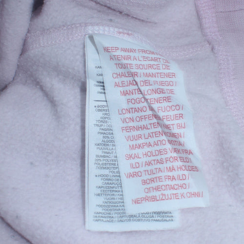 Nike Womens Pink Hoodie XL Pullover Cotton Blend Standard Fit