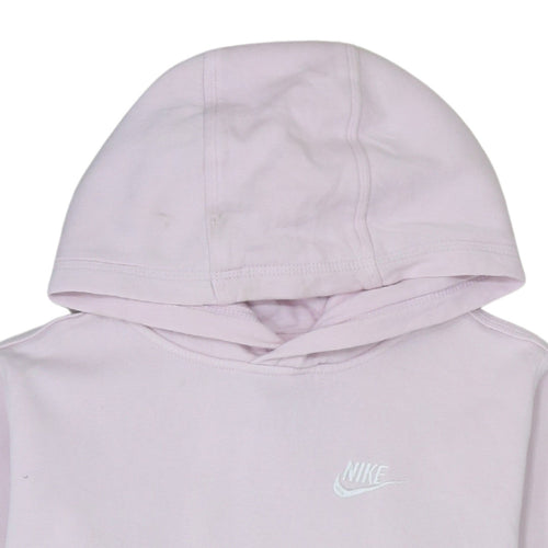 Nike Womens Pink Hoodie XL Pullover Cotton Blend Standard Fit