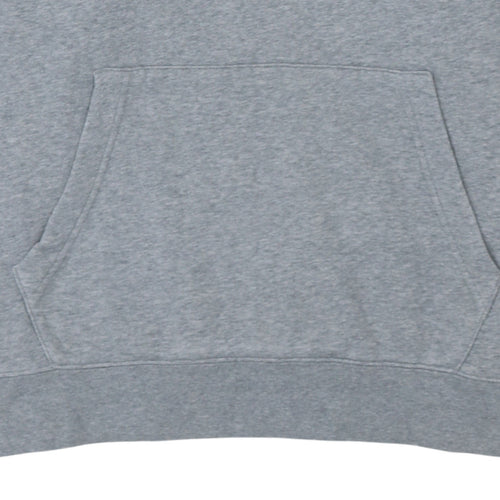 Nike Men's Grey Pullover Hoodie L Sports Graphic Fleece