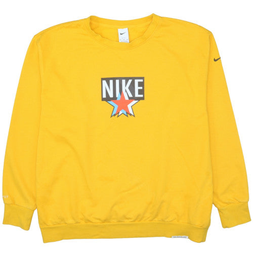 Nike Men’s Yellow 3XL Crew Neck Dri-FIT Pullover Sweatshirt