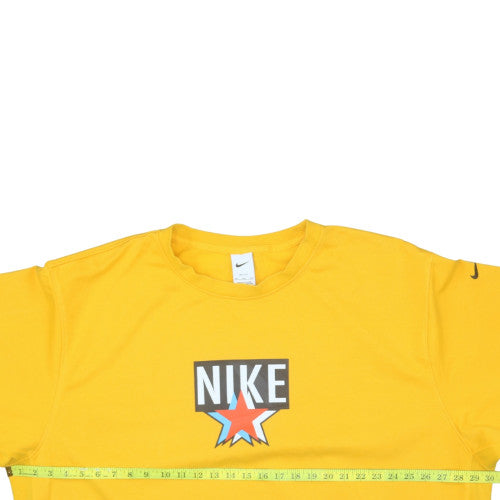 Nike Men’s Yellow 3XL Crew Neck Dri-FIT Pullover Sweatshirt