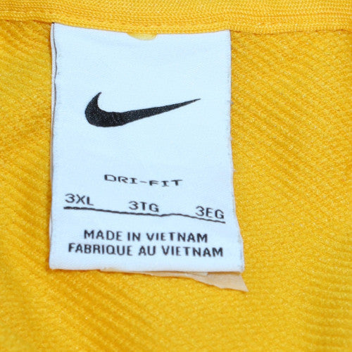 Nike Men’s Yellow 3XL Crew Neck Dri-FIT Pullover Sweatshirt
