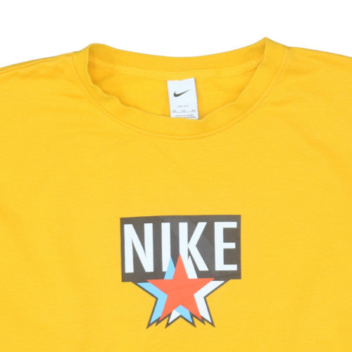 Nike Men’s Yellow 3XL Crew Neck Dri-FIT Pullover Sweatshirt