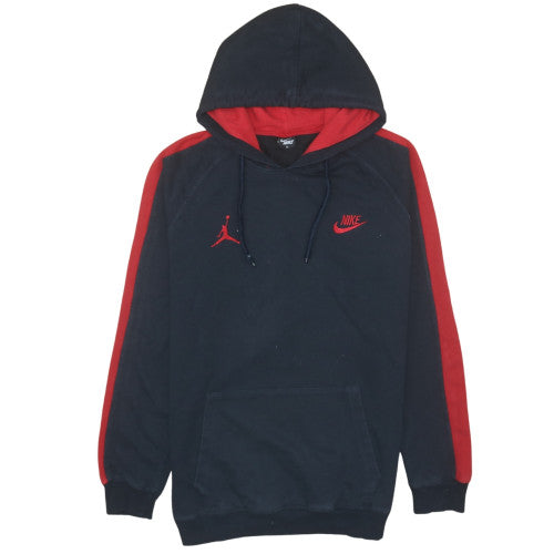 Nike Men's Black Red XL Pullover Hoodie Sportswear Fleece