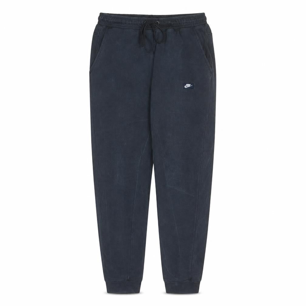 Front view of Nike Men's Black Fleece Jogger Sweatpants L Regular Fit Activewear