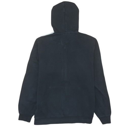 Adidas Boys Black Full Zip Hoodie 15-16 Years 176cm Hooded Sportswear