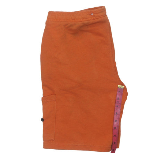 Stone Island Mens Orange Cargo Jersey Shorts Size S