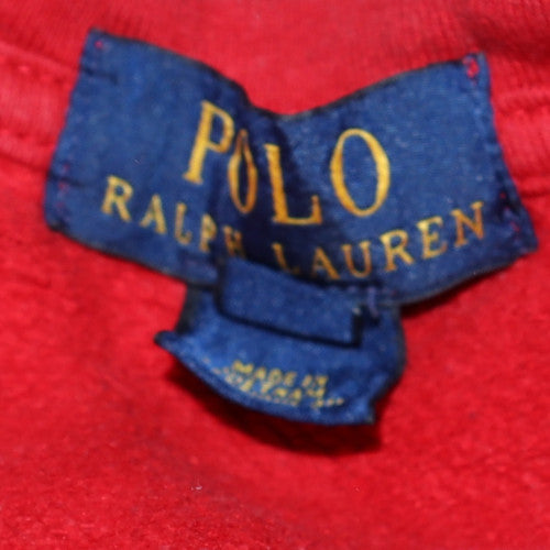 Polo Ralph Lauren Boys Red Crew Neck Cotton Pullover Sweatshirt 10 Years