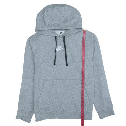 Nike Men's Grey Pullover Hoodie M Regular Fit Fleece Sweatshirt