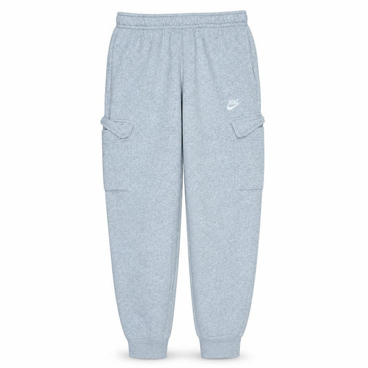 Front view of Nike Men’s Grey Fleece Jogger Sweatpants, size S, Regular Fit