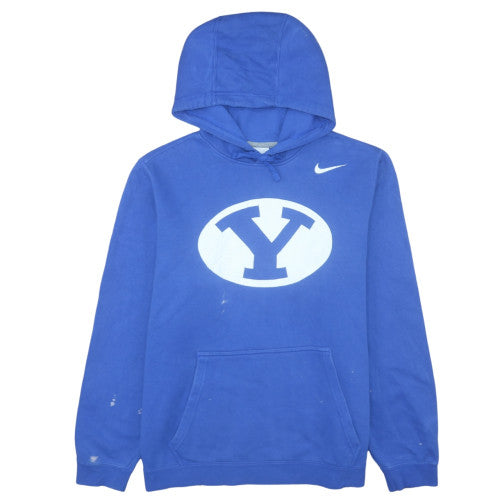 Nike Men's Blue Pullover Hoodie L Sports Fleece Sweatshirt