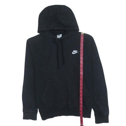 Nike Mens Black Pullover Hoodie M Fleece Lined Classic Logo