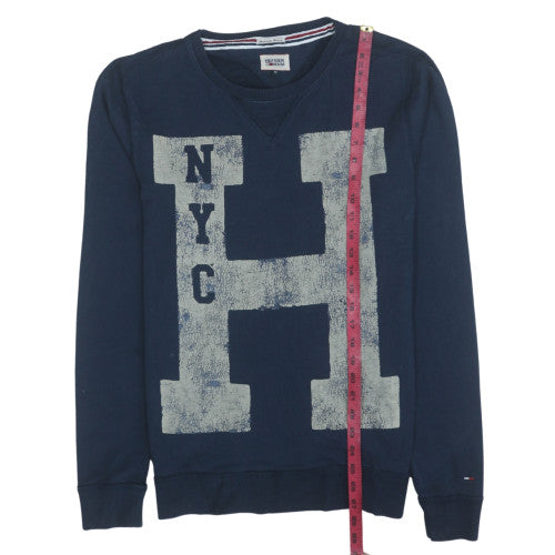 Tommy Hilfiger Men’s Blue Crew Neck Pullover Sweatshirt M