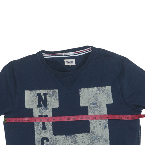 Tommy Hilfiger Men’s Blue Crew Neck Pullover Sweatshirt M