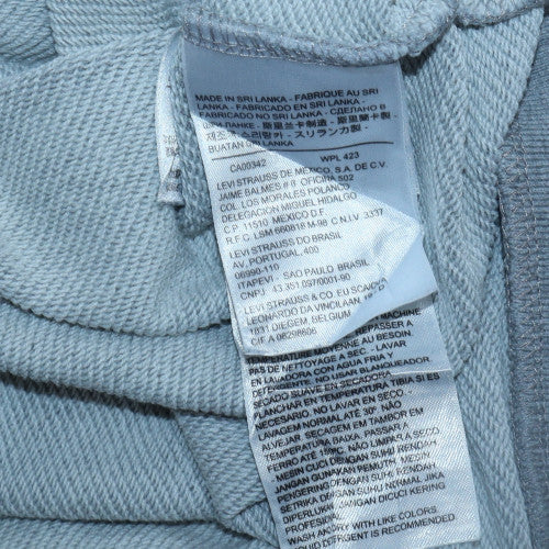 Levi's Men's Grey Pullover Hoodie M Regular Fit Logo Fleece