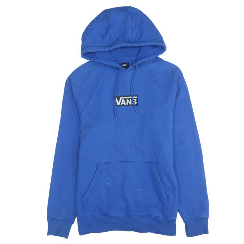 Vans Men’s Blue Pullover Hoodie Medium Fleece Skate Logo Sweatshirt