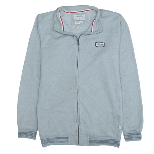 Quiksilver Mens Grey Full Zip Sweatshirt YL Classic Fit