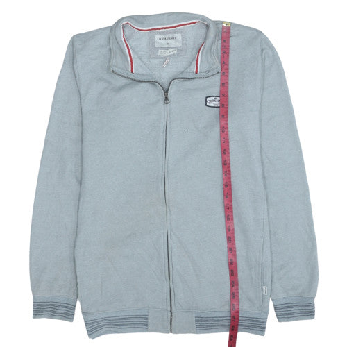 Quiksilver Mens Grey Full Zip Sweatshirt YL Classic Fit