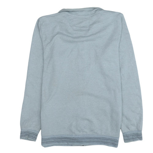 Quiksilver Mens Grey Full Zip Sweatshirt YL Classic Fit