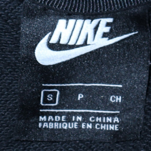 Nike Men's Black Small Pullover Sweatshirt with Logo Print