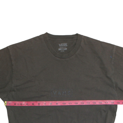 Vans Men's Brown Classic Fit Cotton Crew Neck T-Shirt Medium